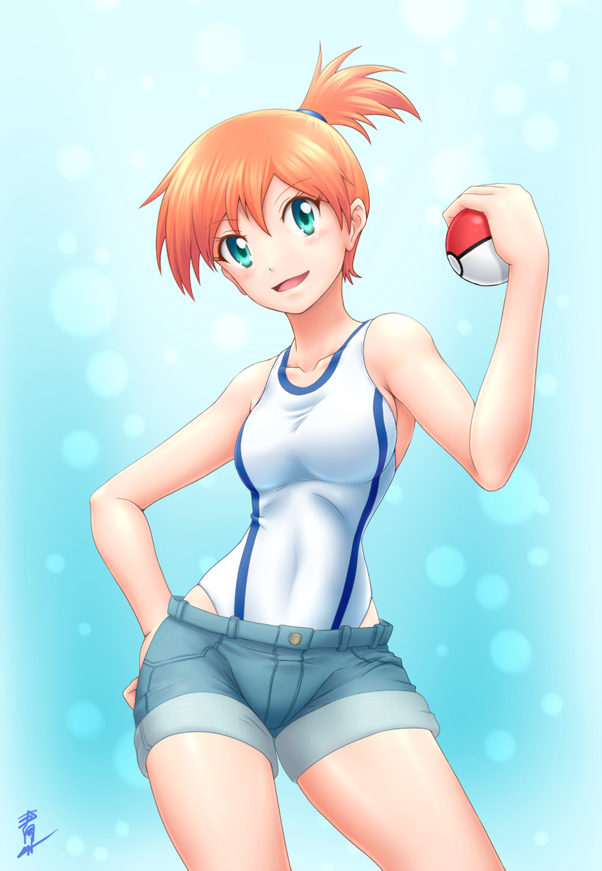 misty (pokemon and 2 more) drawn by aozame_takao