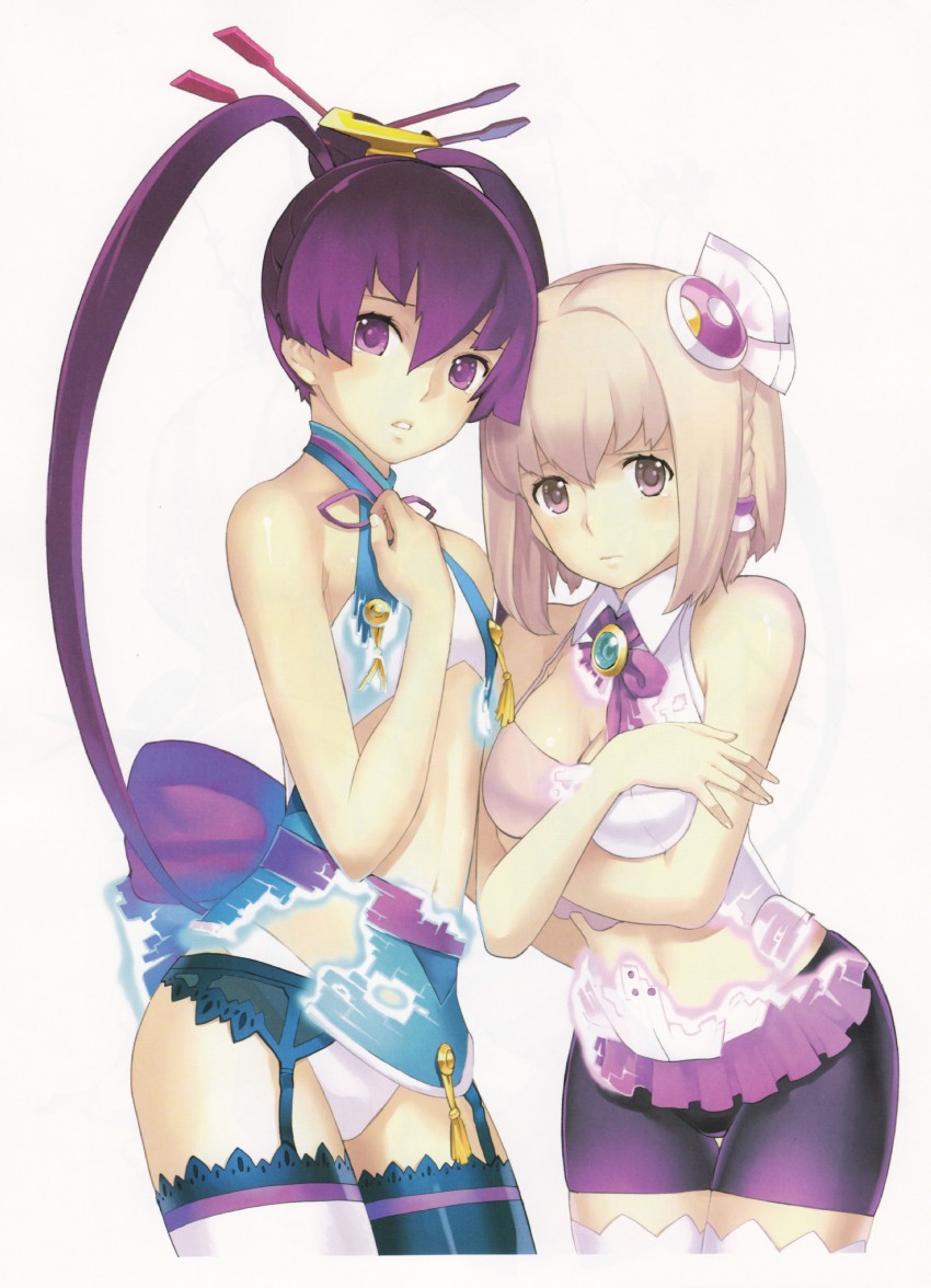 saki and finnel (ar tonelico and 1 more) drawn by nagi_ryou