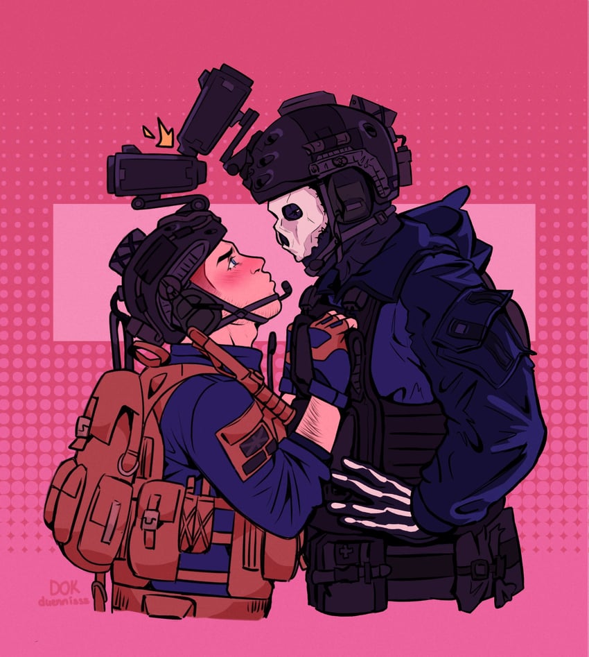 ghost and soap (call of duty and 1 more) drawn by doktorstweeter