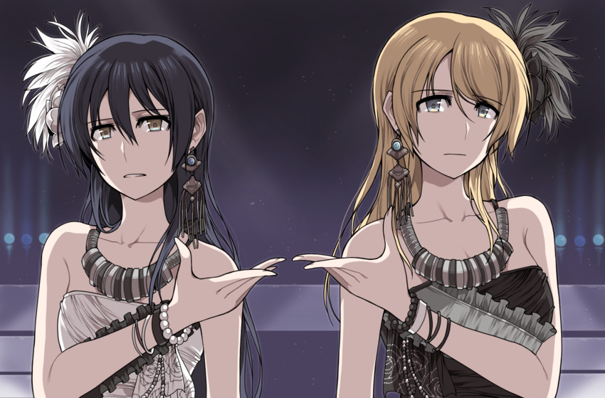sonoda umi and ayase eli (love live! and 1 more) drawn by clipe