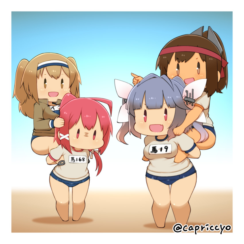 i-19, i-401, i-168, and i-26 (kantai collection) drawn by capriccyo