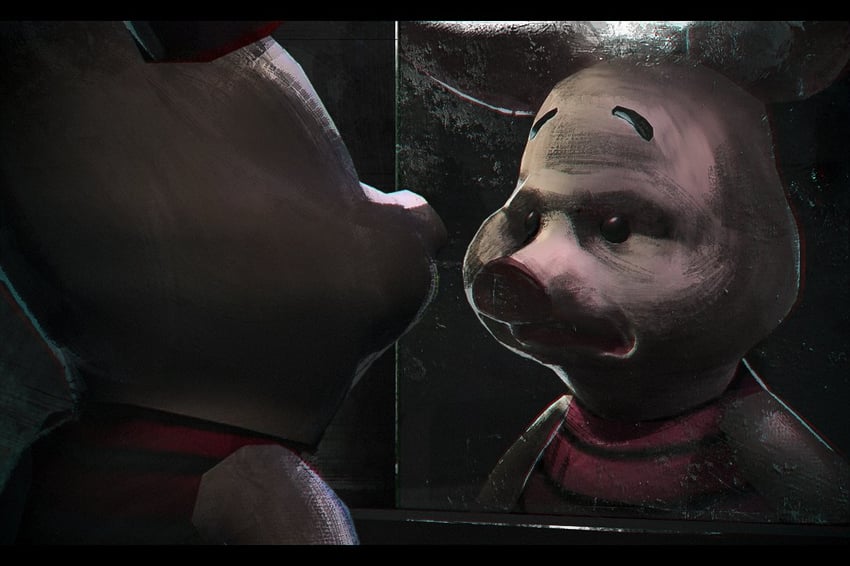 piglet (silent hill and 2 more) drawn by angeluc0079
