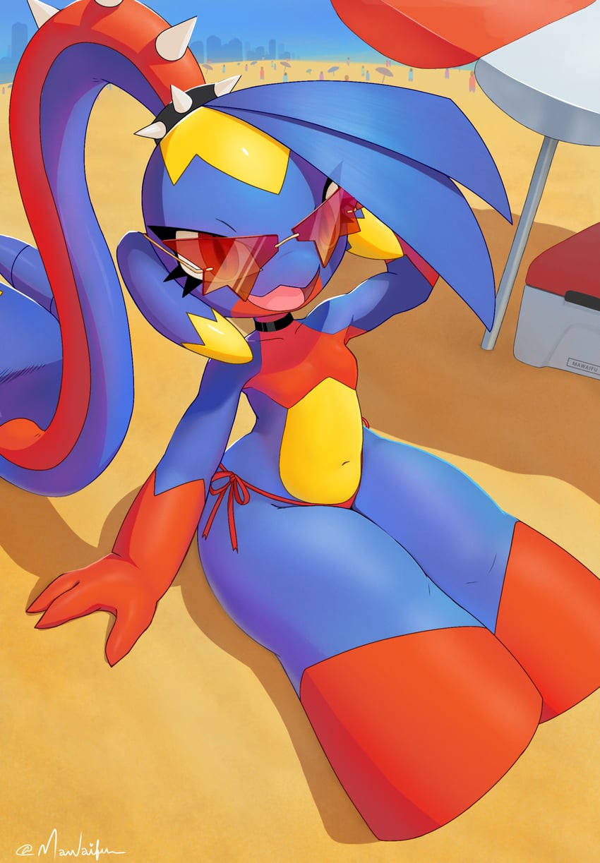 garchomp and mawile (pokemon and 1 more) drawn by mawaifu