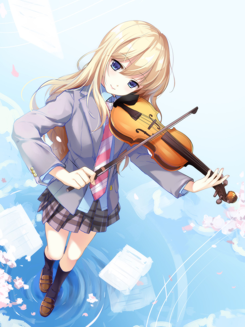 miyazono kawori (shigatsu wa kimi no uso) drawn by loading_(verjuice)