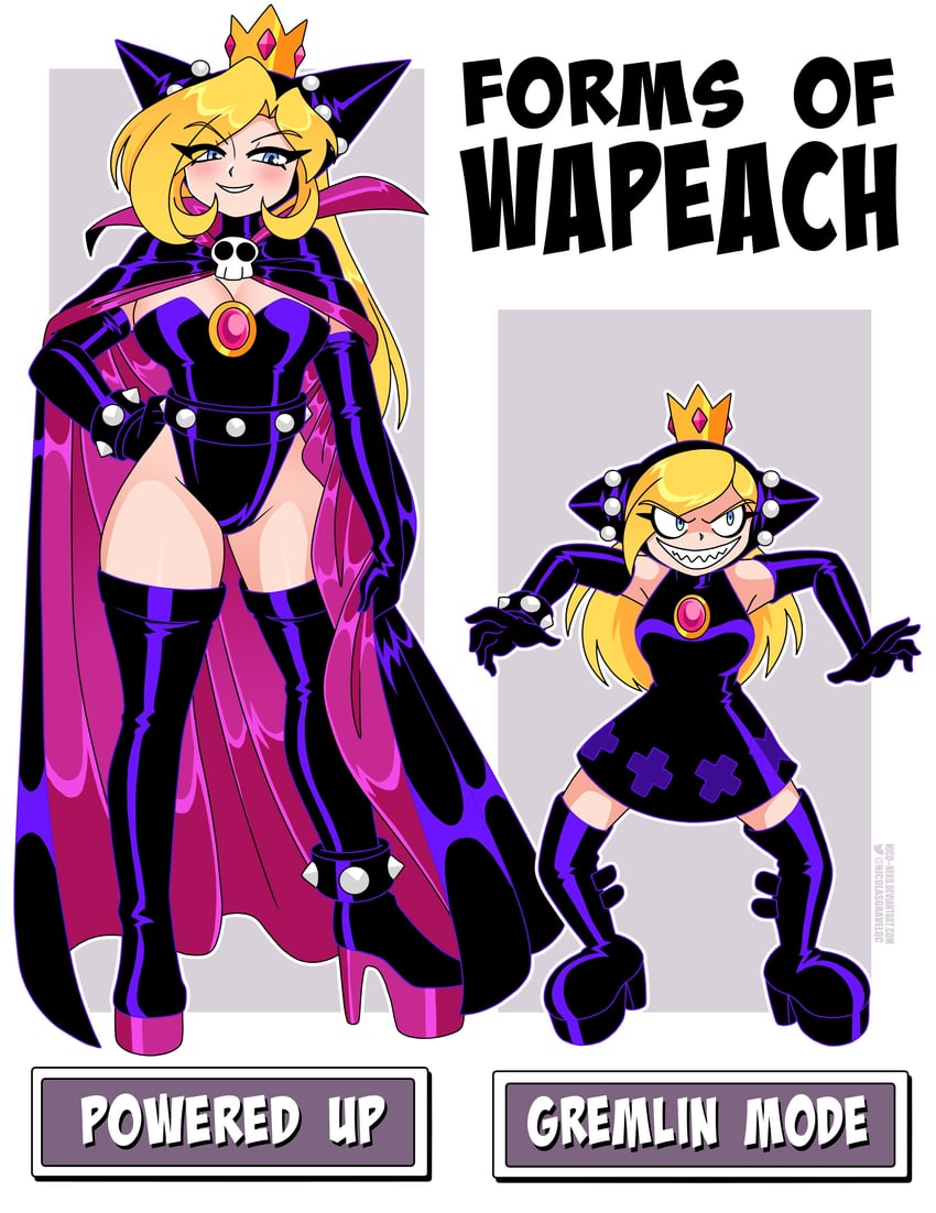 warupeach (mario and 2 more) drawn by nico-neko