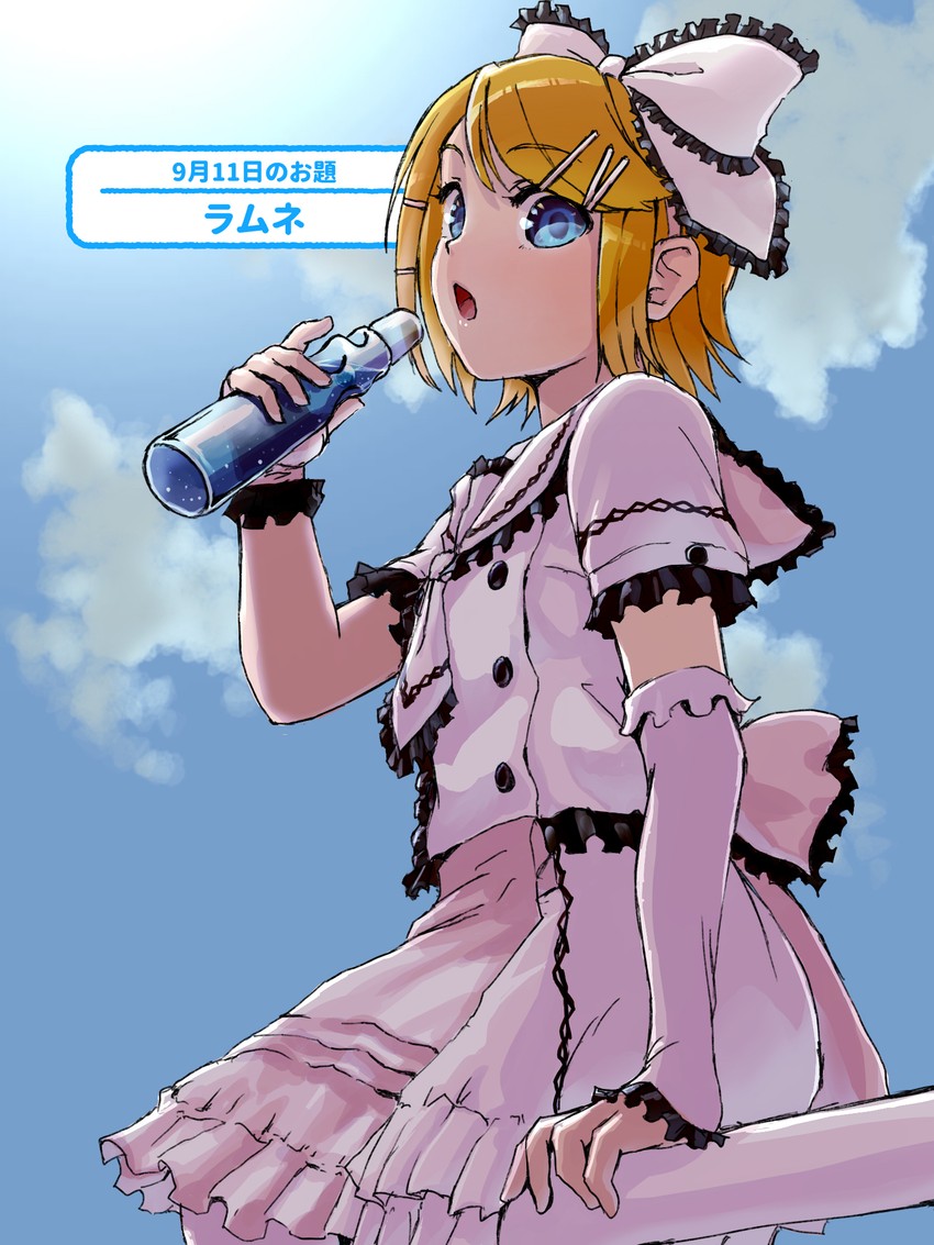 kagamine rin (vocaloid) drawn by miyauchi_yuusuke