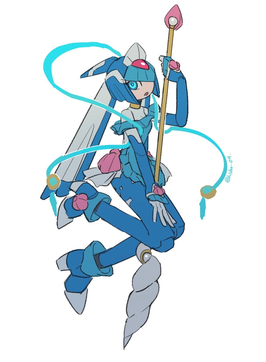 fairy leviathan (mega man and 1 more) drawn by vani_(hisha_04)