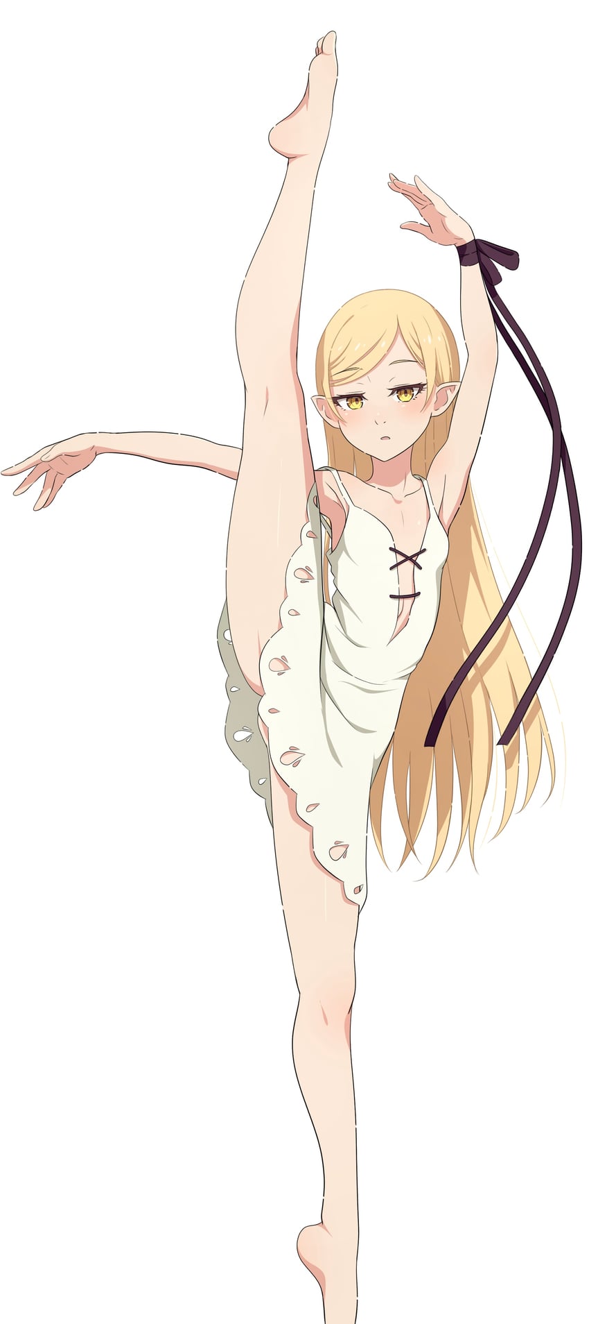 oshino shinobu and kiss-shot acerola-orion heart-under-blade (monogatari and 1 more) drawn by na-suke