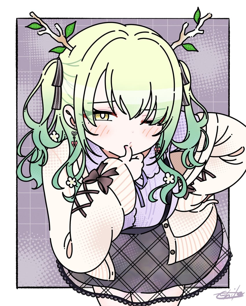 ceres fauna (hololive and 1 more) drawn by pigma_01