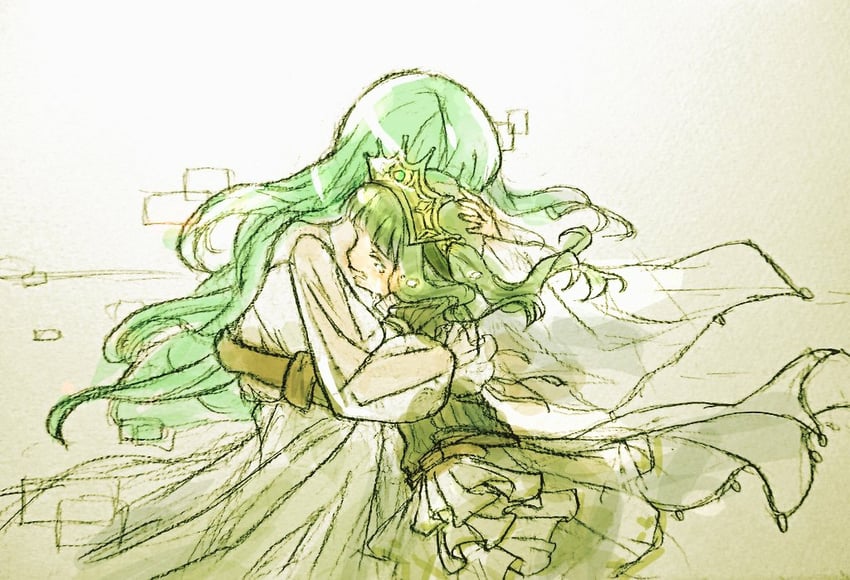 futaba sana and ai-chan (mahou shoujo madoka magica and 1 more) drawn by kym