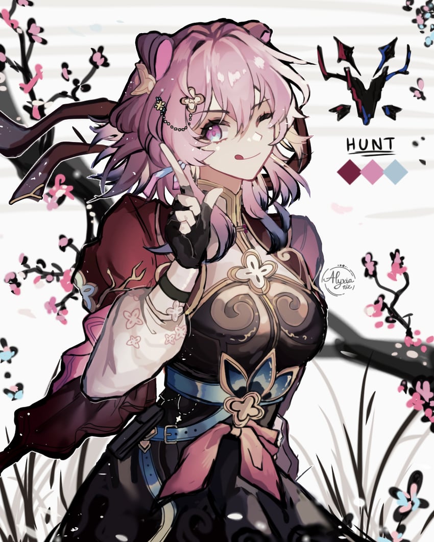 march 7th (honkai and 1 more) drawn by lyxia