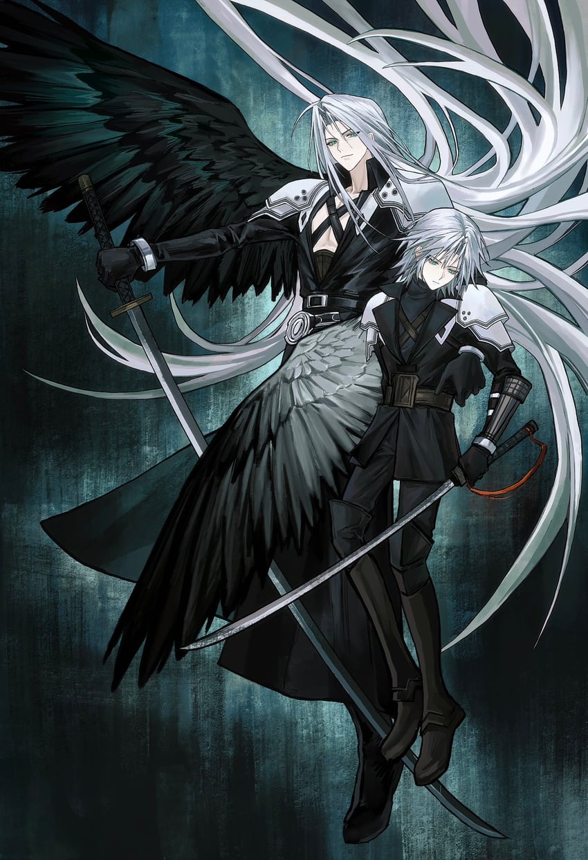 sephiroth (final fantasy and 4 more) drawn by bonley