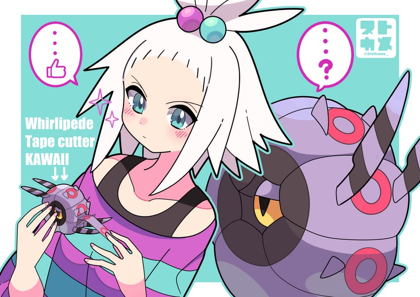 roxie and whirlipede (pokemon and 1 more) drawn by stchame