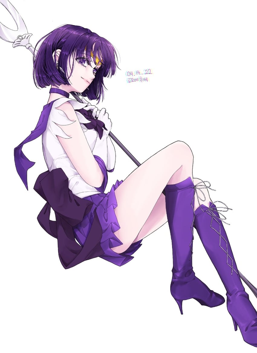 tomoe hotaru and sailor saturn (bishoujo senshi sailor moon) drawn by koryuuthfb