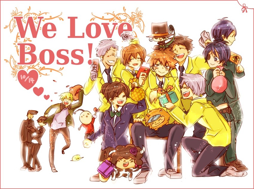 chrome dokuro, sawada tsunayoshi, rokudou mukuro, hibari kyouya, gokudera hayato, and 10 more (katekyo hitman reborn!) drawn by mokkorinko
