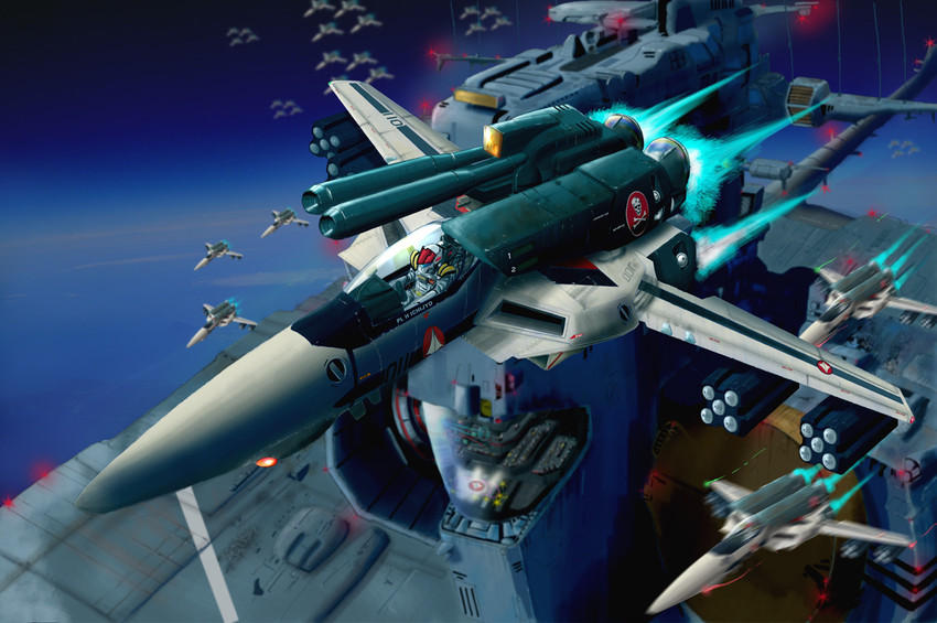 vf-1, sdf-1, ichijou hikaru, vf-1s, vf-1a, and 2 more (macross and 1 more) drawn by i.t.o_daynamics