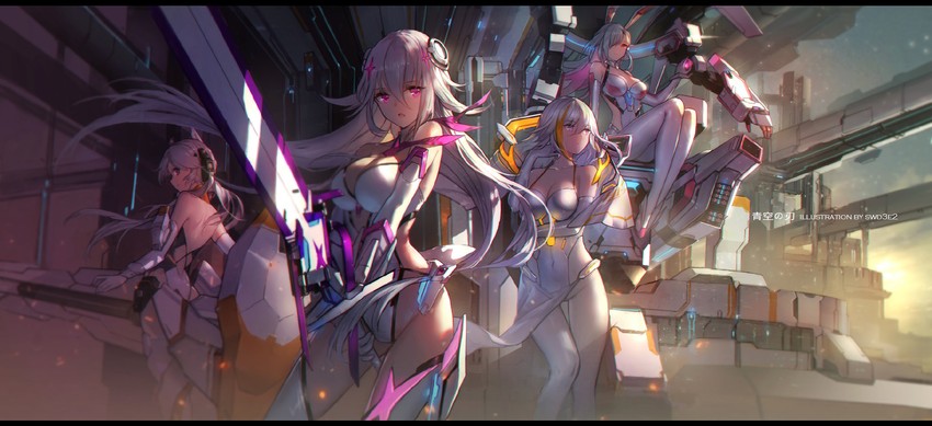 reina, akane, kakumi saya, and fina valentin artyoma (sky diver xipuria) drawn by swd3e2