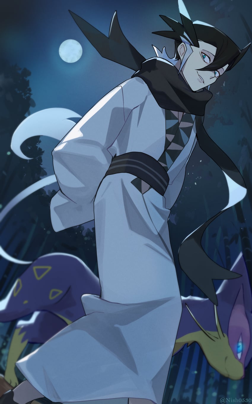 grimsley and liepard (pokemon and 1 more) drawn by hsin