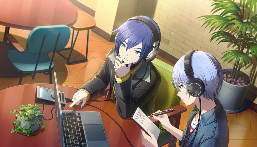 kaito, aoyagi touya, and vivid bad squad kaito (vocaloid and 1 more) drawn by colorful_palette