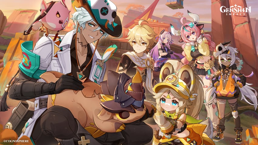 aether, citlali, varesa, kachina, iansan, and 3 more (genshin impact)
