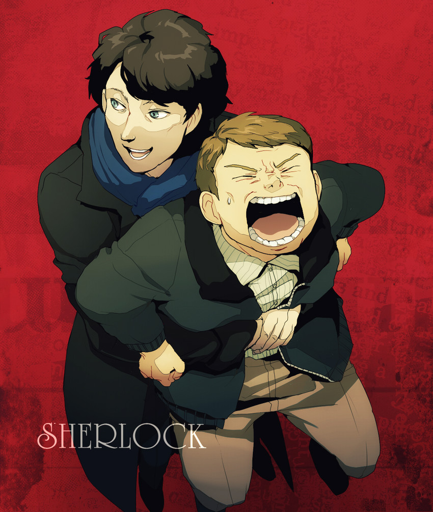 sherlock holmes and john hamish watson (the adventures of sherlock holmes and 1 more) drawn by t_k_g
