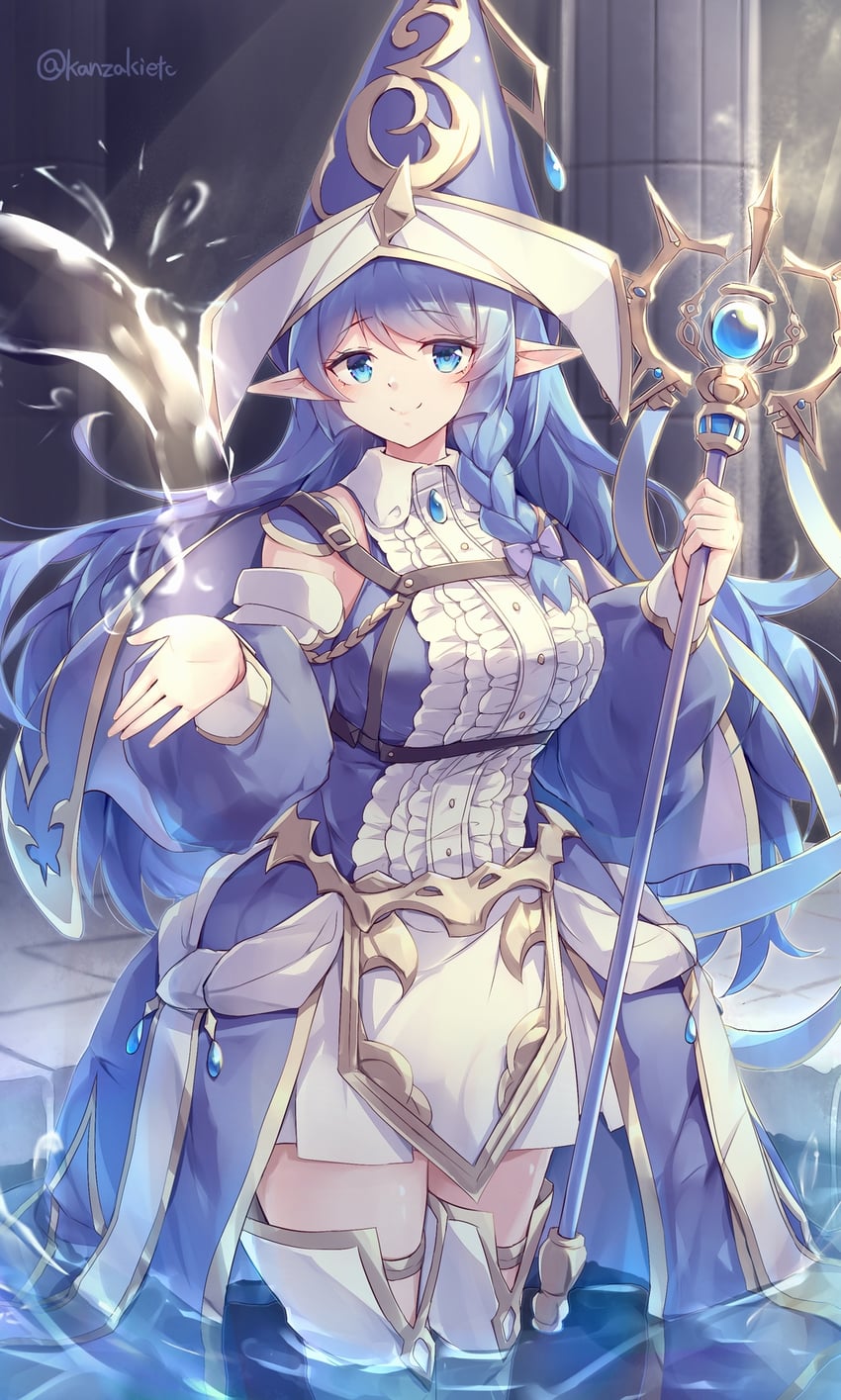 water enchantress of the temple (yu-gi-oh!) drawn by kanzakietc