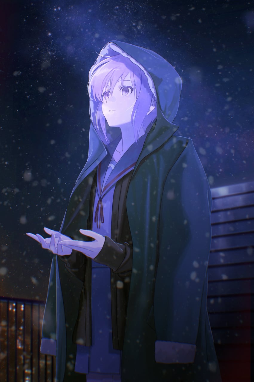 nagato yuki (suzumiya haruhi no yuuutsu and 1 more) drawn by maple_linf