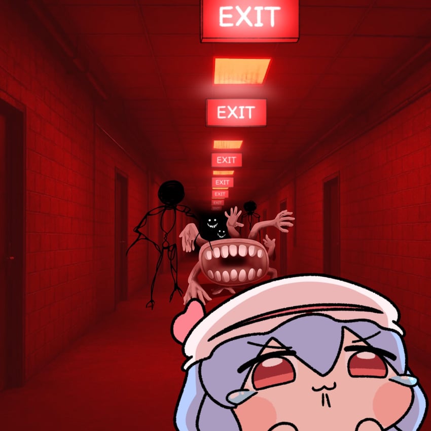 remilia scarlet, bacteria, and smiler (touhou and 1 more) drawn by y75zei