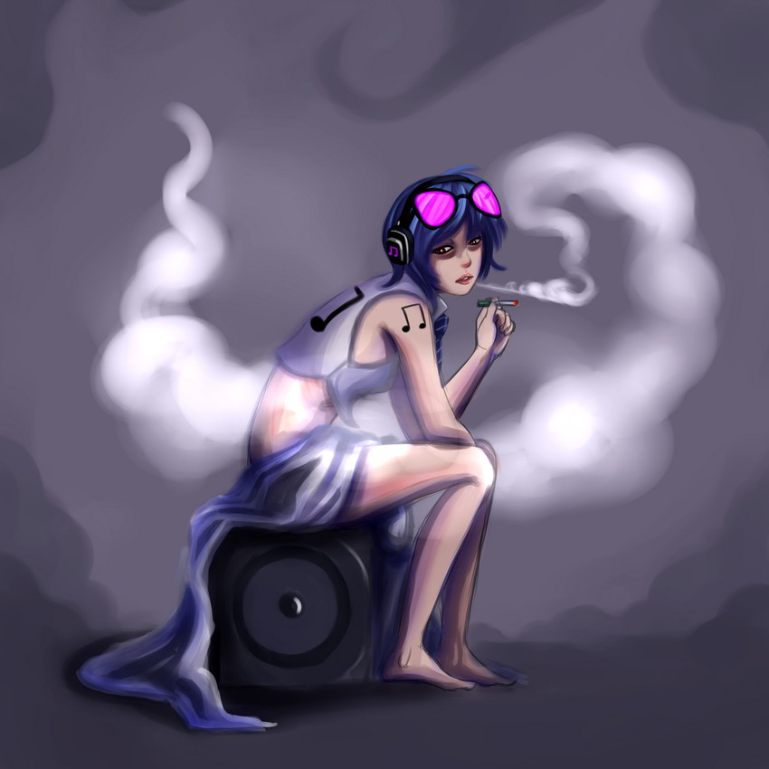 vinyl scratch (my little pony and 1 more) drawn by ninjaham