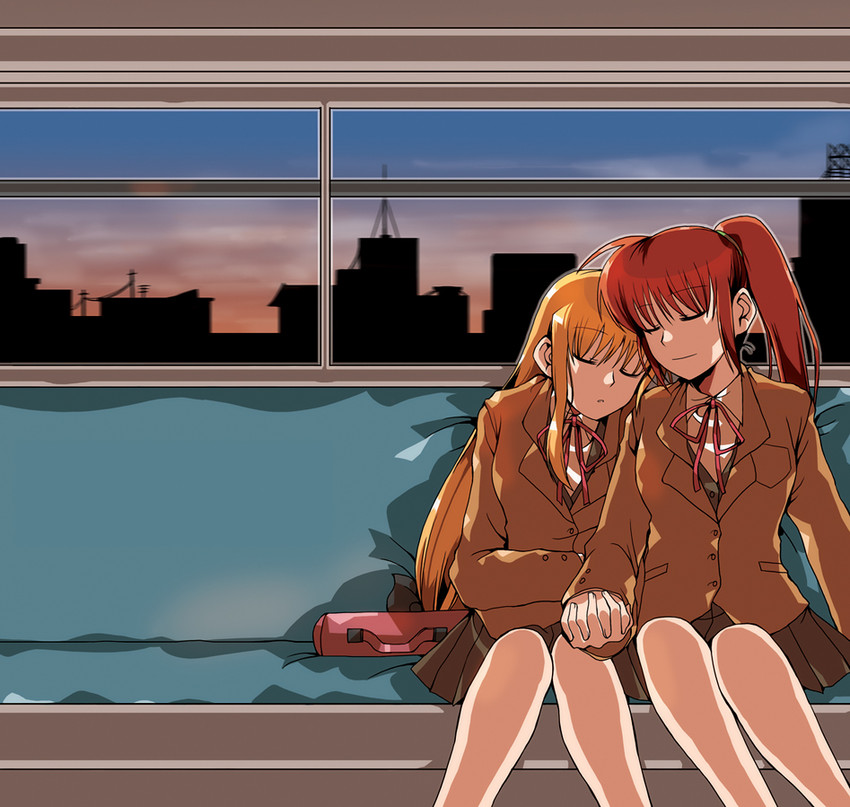 fate testarossa and takamachi nanoha (lyrical nanoha and 1 more) drawn by clipe