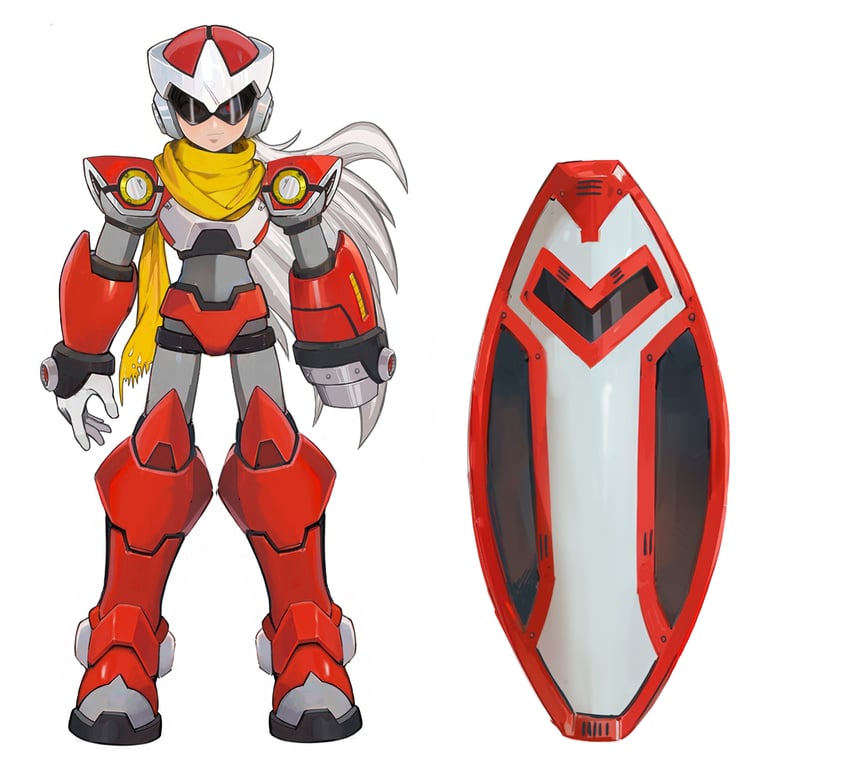 proto man and protoman.exe (mega man and 1 more) drawn by dauntedx