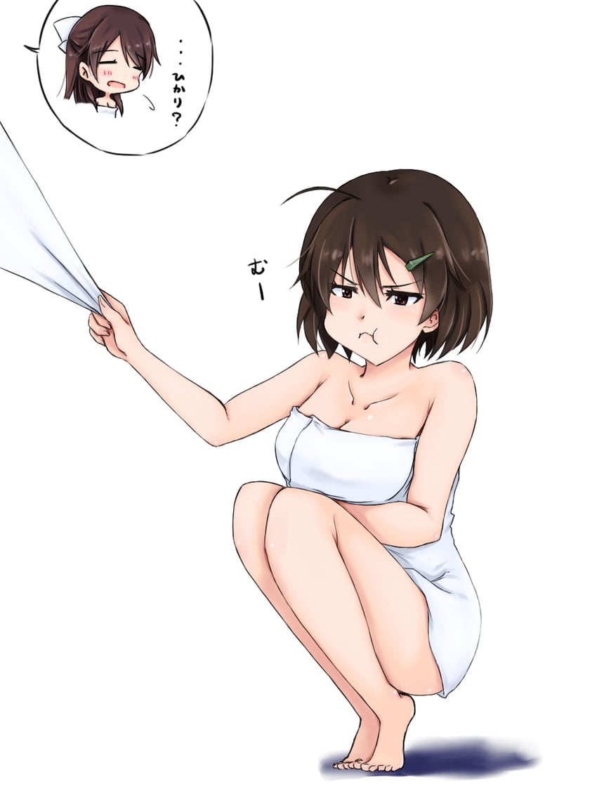 karibuchi hikari and karibuchi takami (world witches series and 1 more) drawn by isosceles_triangle_(xyzxyzxyz)