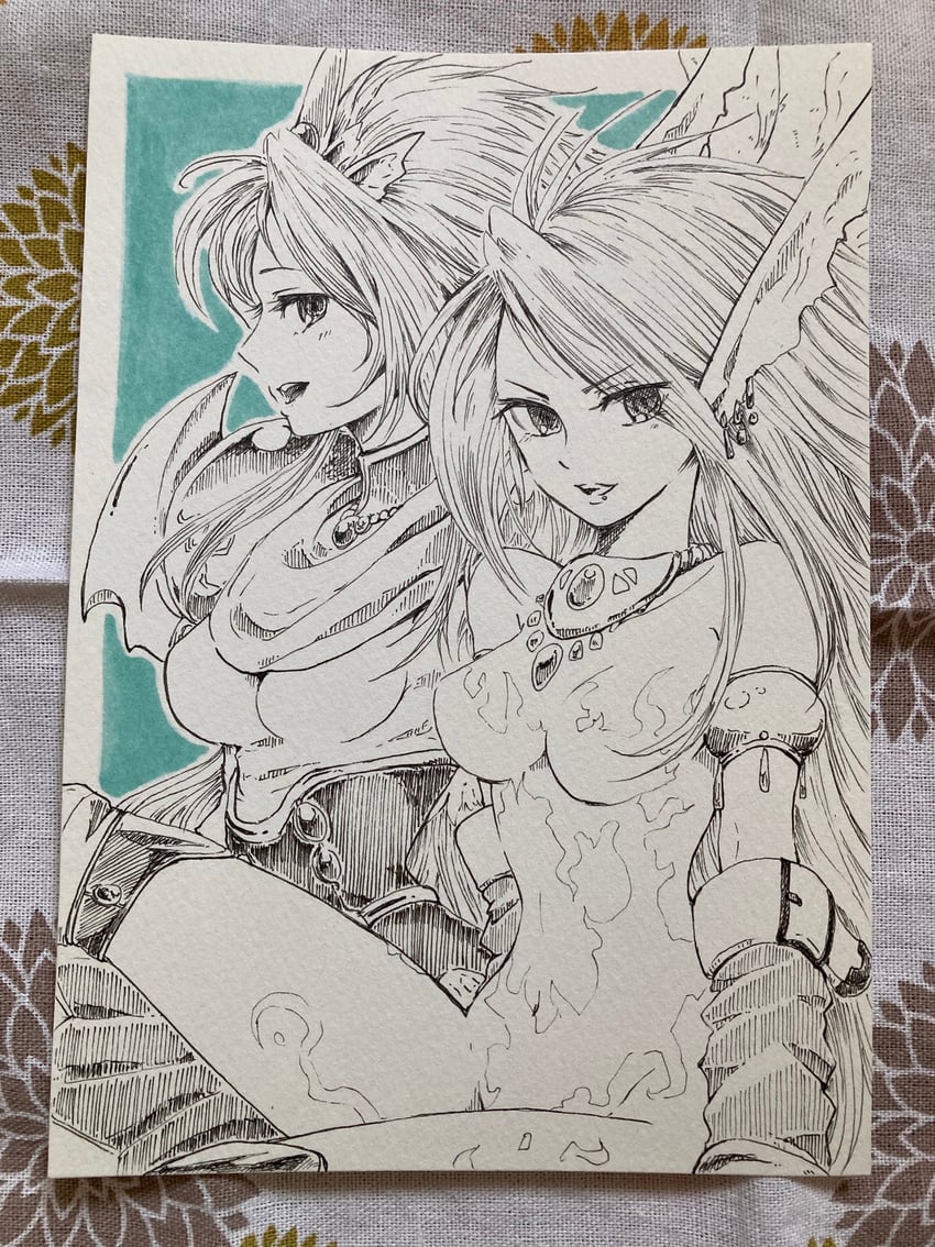 rinpoo chuan and nina (breath of fire and 1 more) drawn by maruno