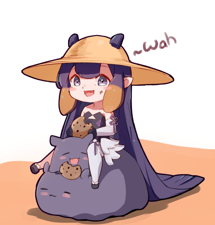 ninomae ina'nis, takodachi, and ao-chan (hololive and 1 more) drawn by elun_(elun_00)