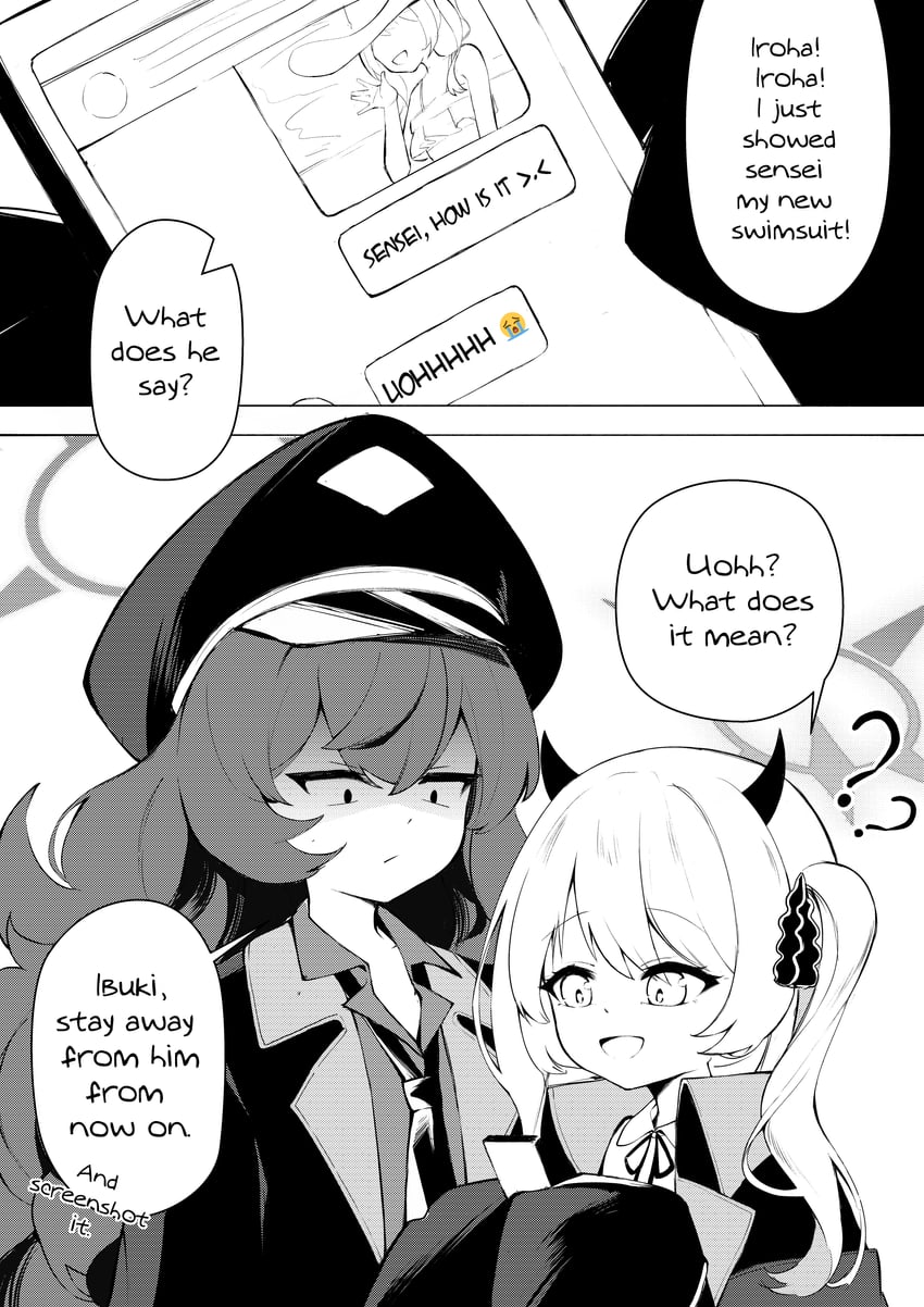 ibuki and iroha (blue archive) drawn by clover_dot_(clov_erd)