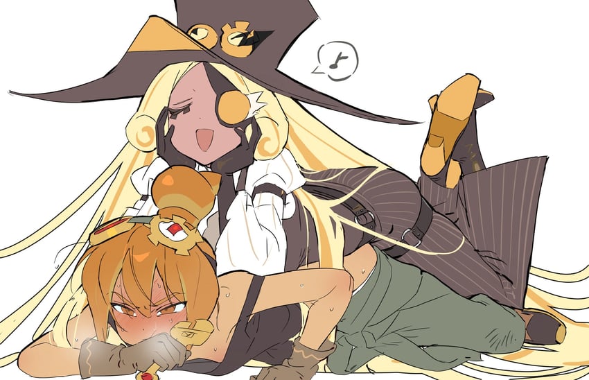 timekeeper cookie and croissant cookie (cookie run and 1 more) drawn by ohta_guk_hip