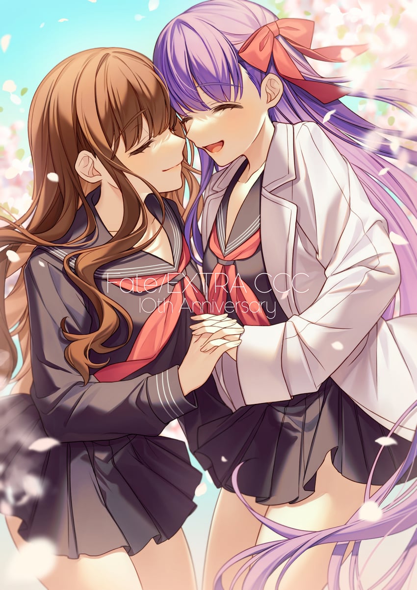 matou sakura and kishinami hakuno (fate and 2 more) drawn by karokuchitose