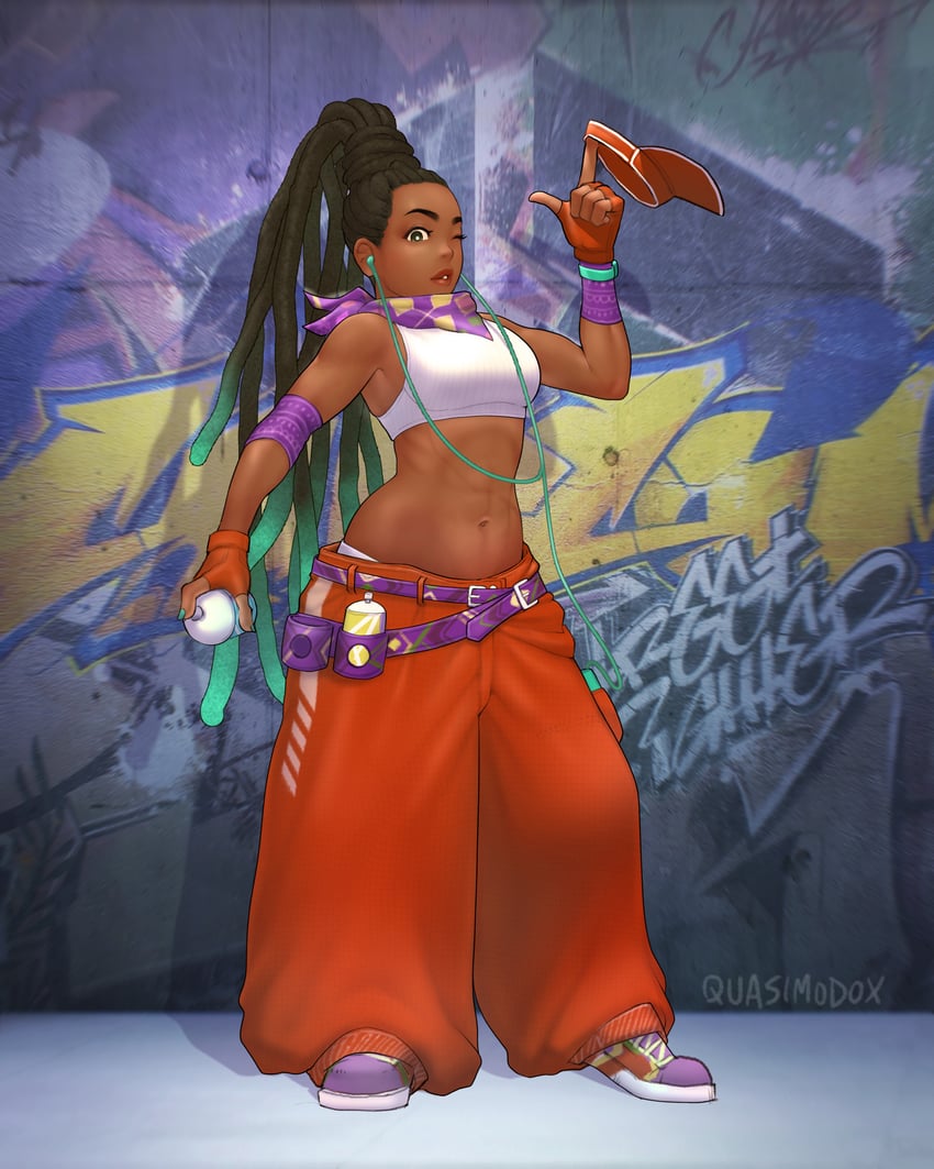 kimberly jackson (street fighter and 1 more) drawn by quasimodox