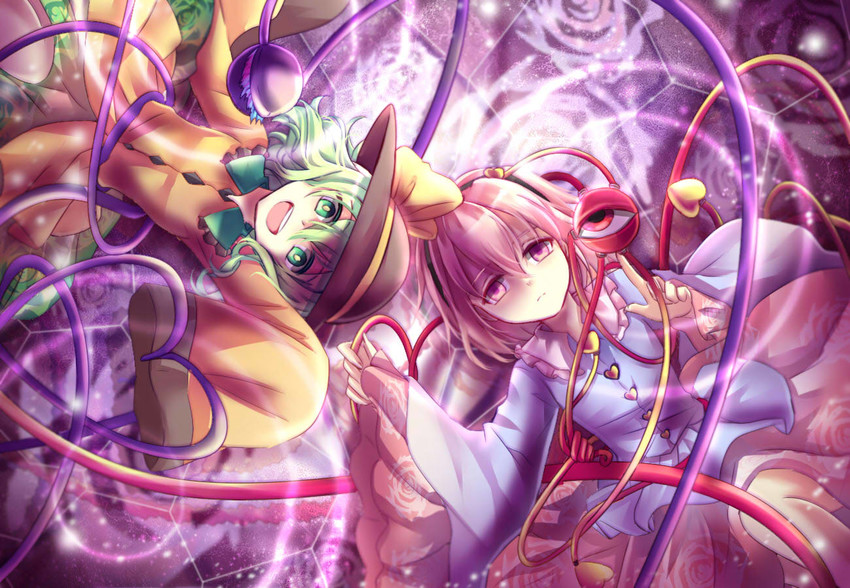 komeiji koishi and komeiji satori (touhou) drawn by nga_(ray_ray)