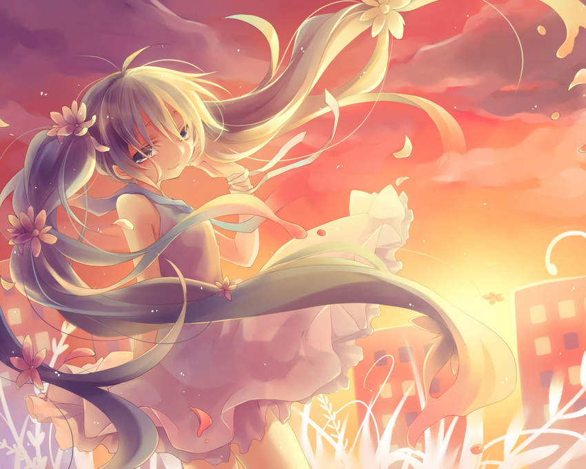 hatsune miku (vocaloid and 1 more) drawn by kuroi_(liar-player)