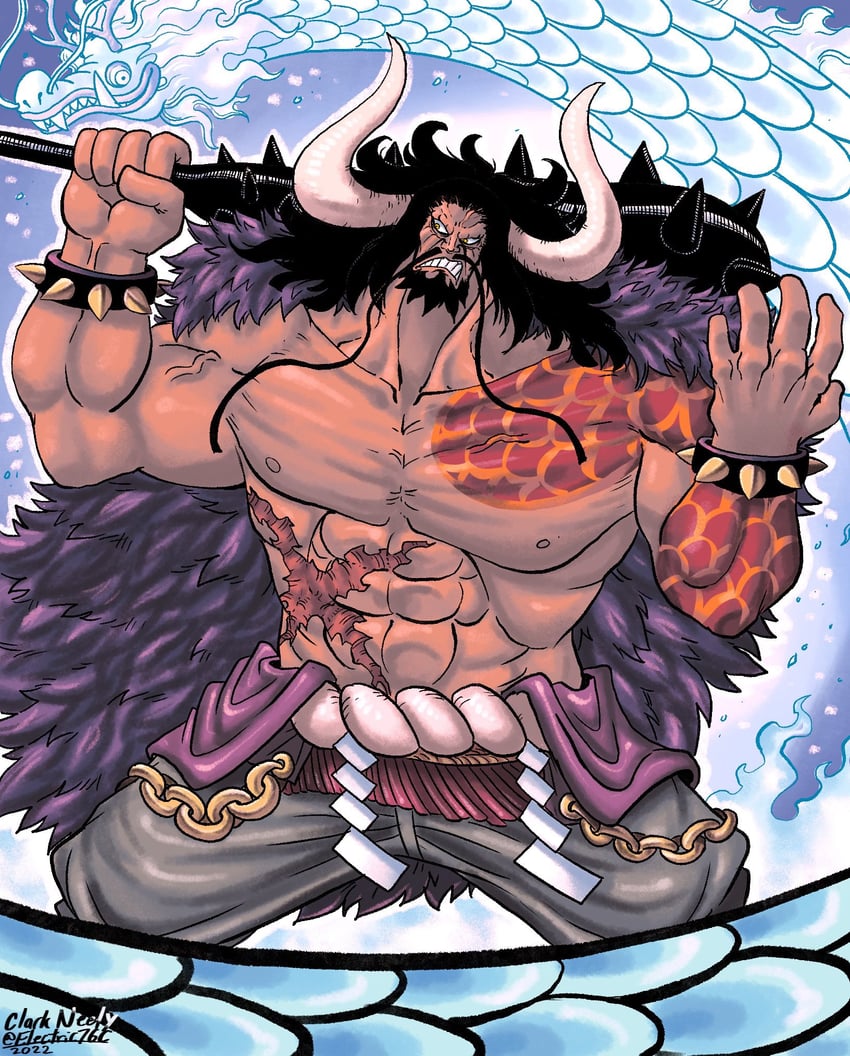 kaidou (one piece) drawn by electric76