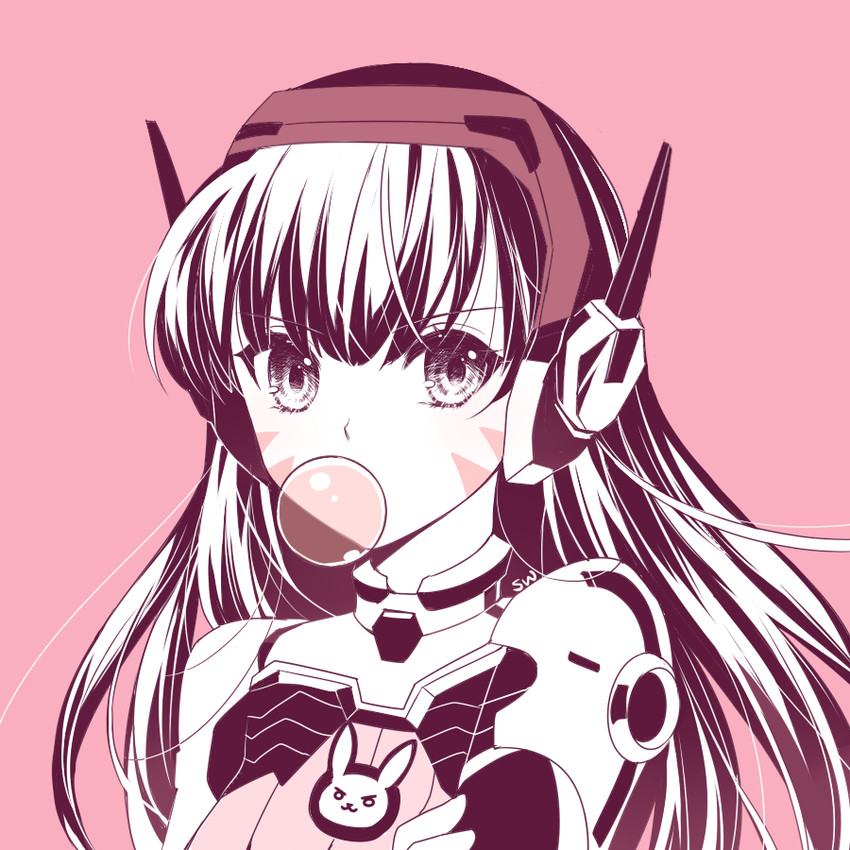 d.va (overwatch and 1 more) drawn by kaoruru_(sakuno2911)