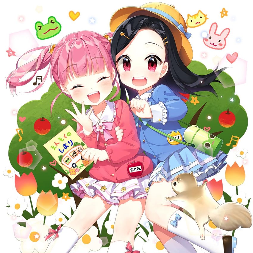 clarice lapis and akane garnet (uchi no hime-sama ga ichiban kawaii) drawn by salt_(salty)