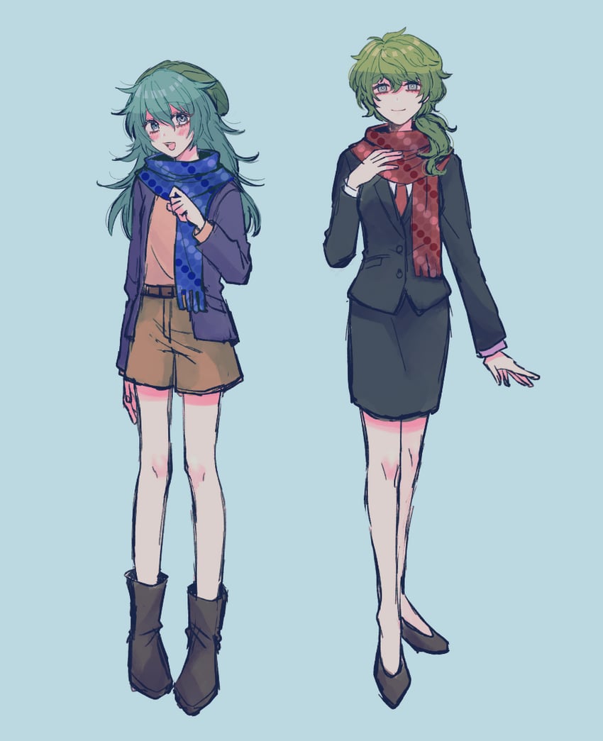hiyori sou, midori, and ai shin (kimi ga shine) drawn by uououoon