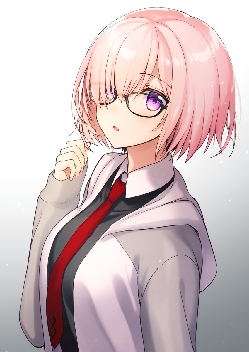 mash kyrielight (fate and 1 more) drawn by akariko