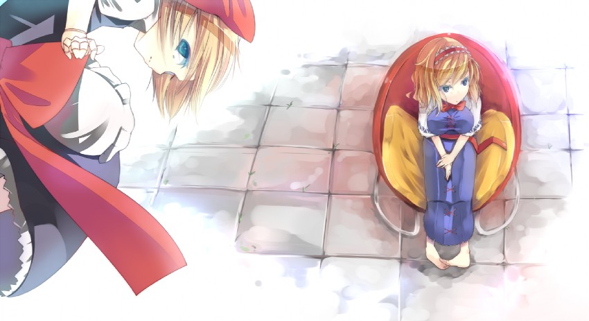 alice margatroid and shanghai doll (touhou) drawn by mito_(calcomer)