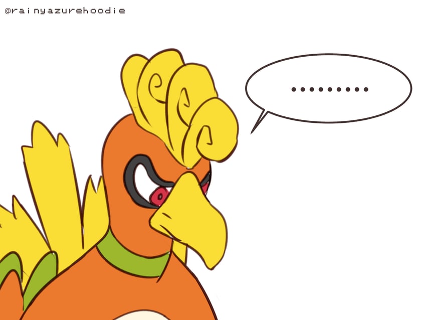 ho-oh (pokemon and 1 more) drawn by rainyazurehoodie