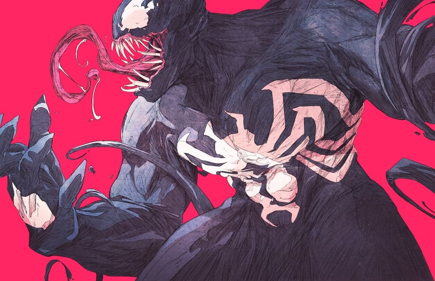 venom (marvel and 1 more) drawn by chun_lo