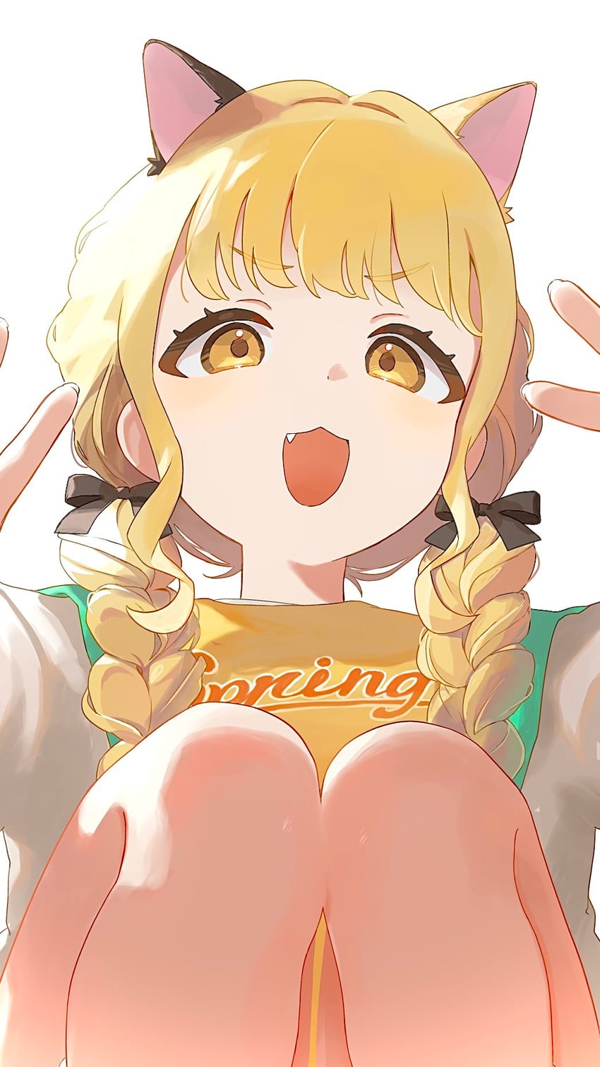 fujita kotone (idolmaster and 1 more) drawn by kamin_(monemasu)