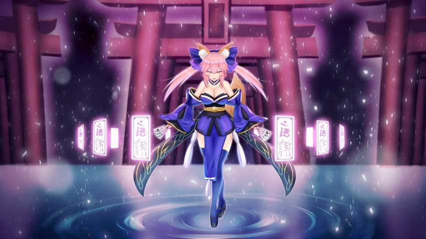 tamamo and tamamo no mae (fate and 4 more) drawn by kaku-c_aji